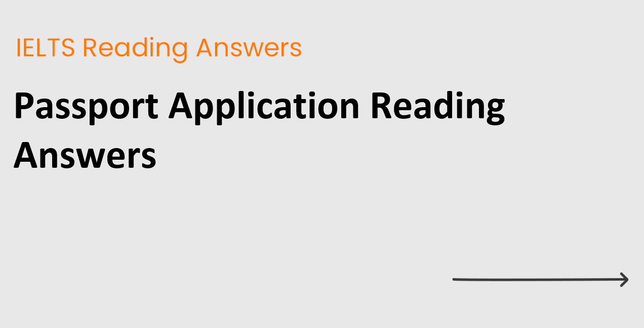 Passport Application Reading Answers